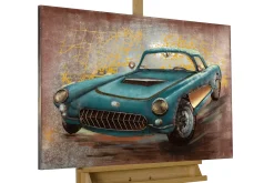 Metallbild 3D 'Vintage Traum' 90x60x5cm