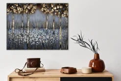 Metallbild 3D 'Waldgeflüster' 100x70x4cm