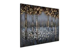 Metallbild 3D 'Waldgeflüster' 100x70x4cm