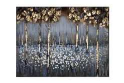 Metallbild 3D 'Waldgeflüster' 100x70x4cm