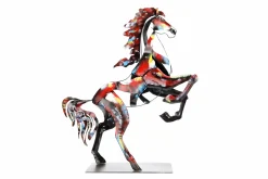 Metall Skulptur 'Feuerhengst' 52x64x16cm