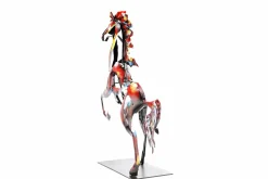 Metall Skulptur 'Feuerhengst' 52x64x16cm