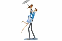 Metall Skulptur 'Joyful Reunion' 70x30x16cm