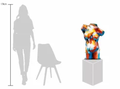 Metall Skulptur 'Unter der Haut' 75x43x20cm
