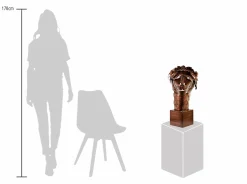 Metall Skulptur 'Wächter des Palasts' 63x40x35cm