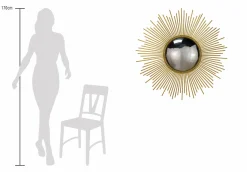 Metall Wandspiegel 'Ready to Shine' 99x99x3cm
