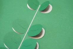 Papierkunst Wandbild 'Green Leaves' 50x70cm