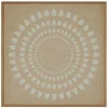 Papierkunst Wandbild 'Konzentrische Zacken' 50x50cm