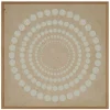 Papierkunst Wandbild 'Konzentrische Punkte' 50x50cm