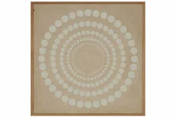 Papierkunst Wandbild 'Konzentrische Punkte' 50x50cm