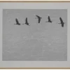 Papierkunst Wandbild 'Kranichflug' 50x70cm