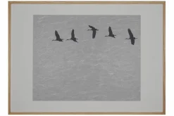Papierkunst Wandbild 'Kranichflug' 50x70cm