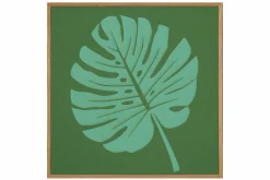 Papierkunst Wandbild 'Monstera Blatt' 50x50cm