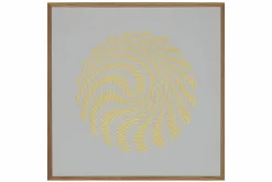 Papierkunst Wandbild 'Schneeball' 50x50cm