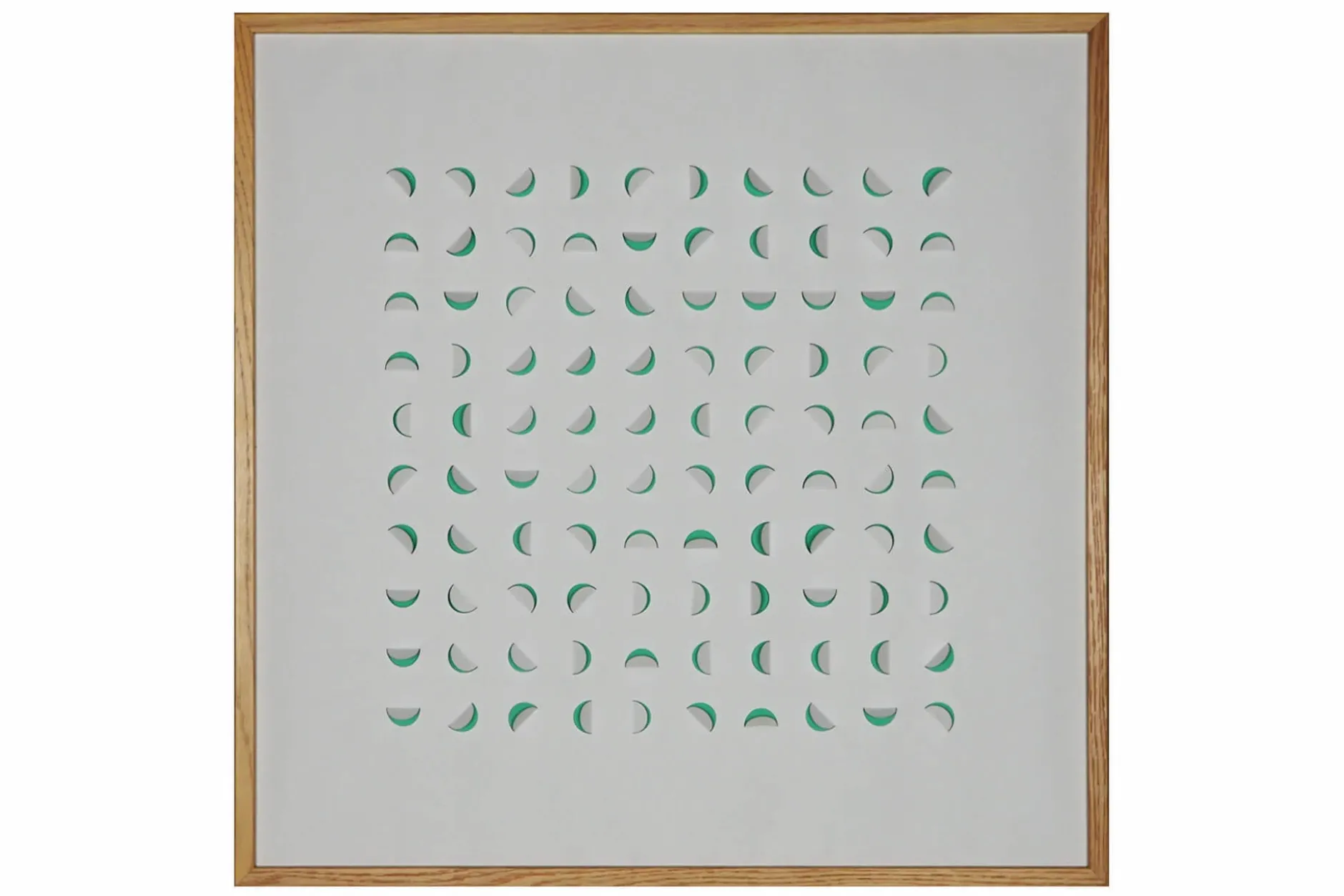 Papierkunst Wandbild 'Twisted' 50x50cm