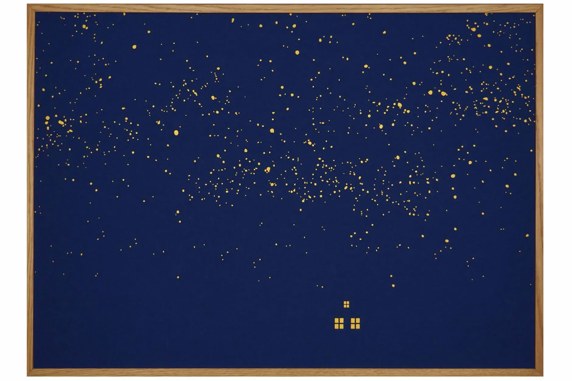 Papierkunst Wandbild 'Unter dem Sternenhimmel' 50x70cm