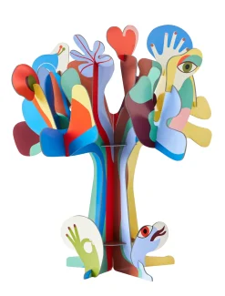 Papierskulptur 'Abstrakter Baum'