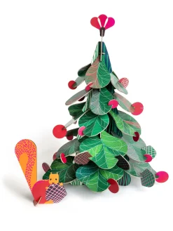 Papierskulptur 'Baum & Eichhörnchen-Set'