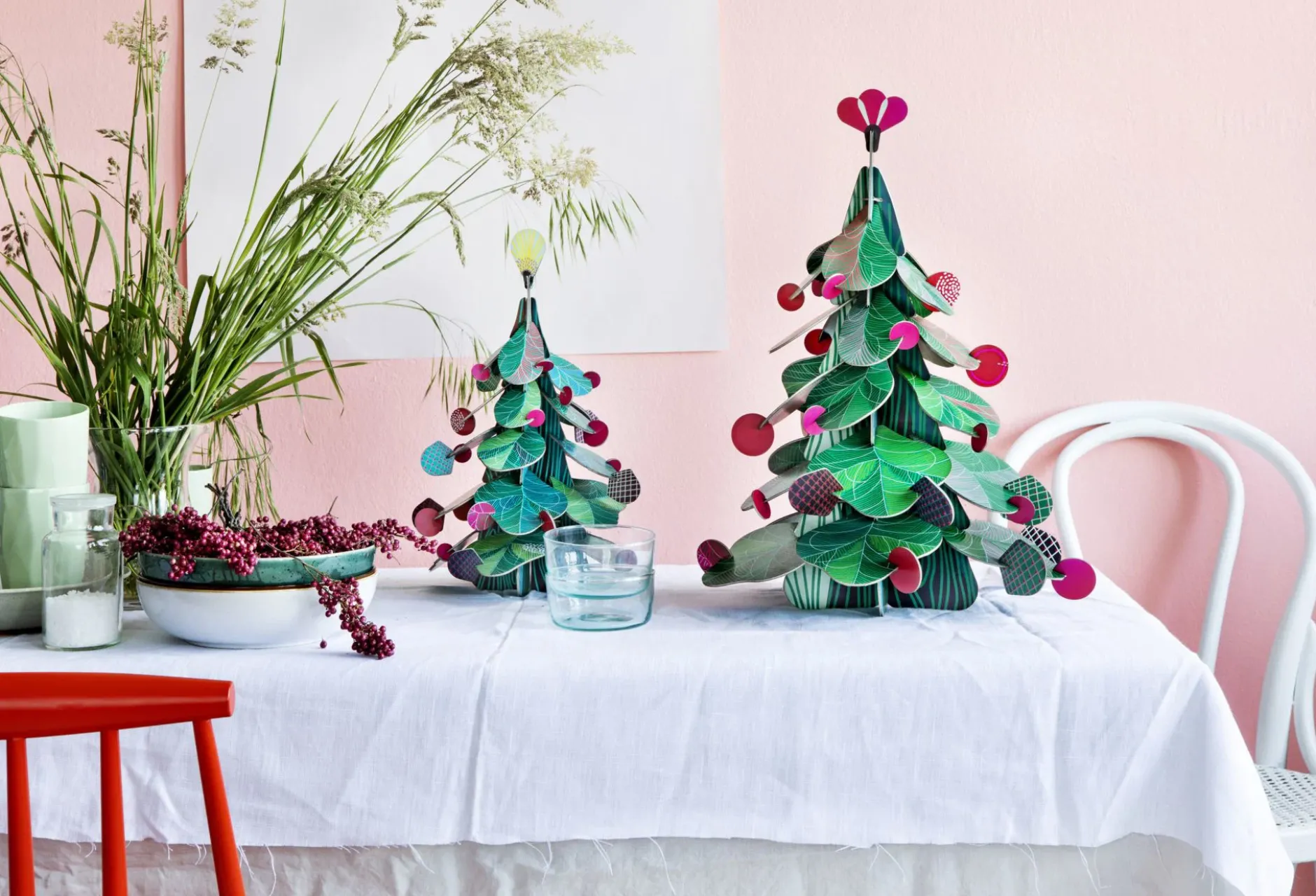 Papierskulptur 'Baum & Eichhörnchen-Set'