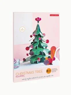 Papierskulptur 'Baum & Eichhörnchen-Set'