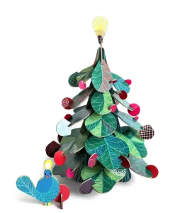Papierskulptur 'Baum- & Vogel-Set'