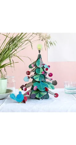 Papierskulptur 'Baum- & Vogel-Set'