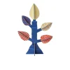 Papierskulptur 'Gestreifter Blattbaum'