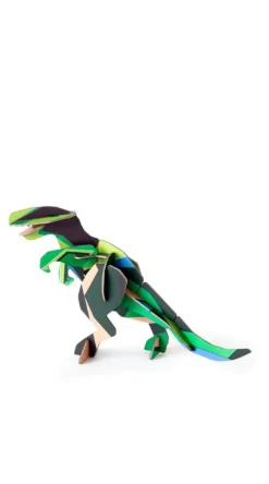 Papierskulptur 'Jade-Dino'