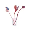 Papierskulptur 'Karmesinrote Blüte'