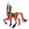 Papierskulptur 'Lebendiges Einhorn'