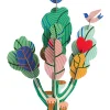 Papierskulptur 'Leuchtender Baum'