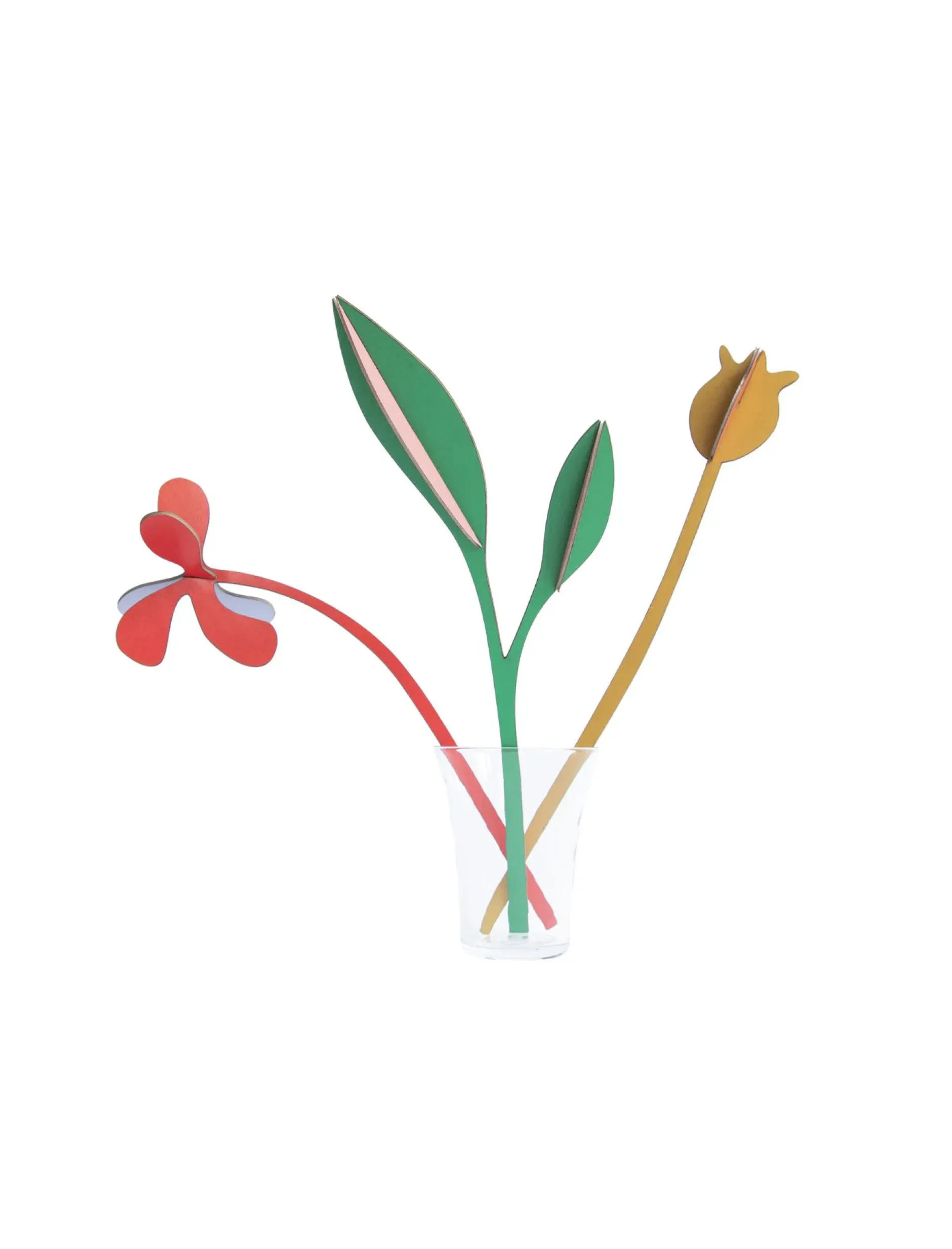 Papierskulptur 'Minimalistische Blüte'
