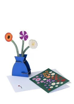 Papierskulptur 'Pop-Up Klimt-Blumen'