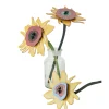 Papierskulptur 'Sonnenblumen-Trio'