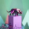 Papierskulptur 'Triceratops'