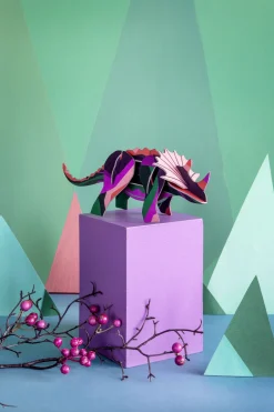 Papierskulptur 'Triceratops'