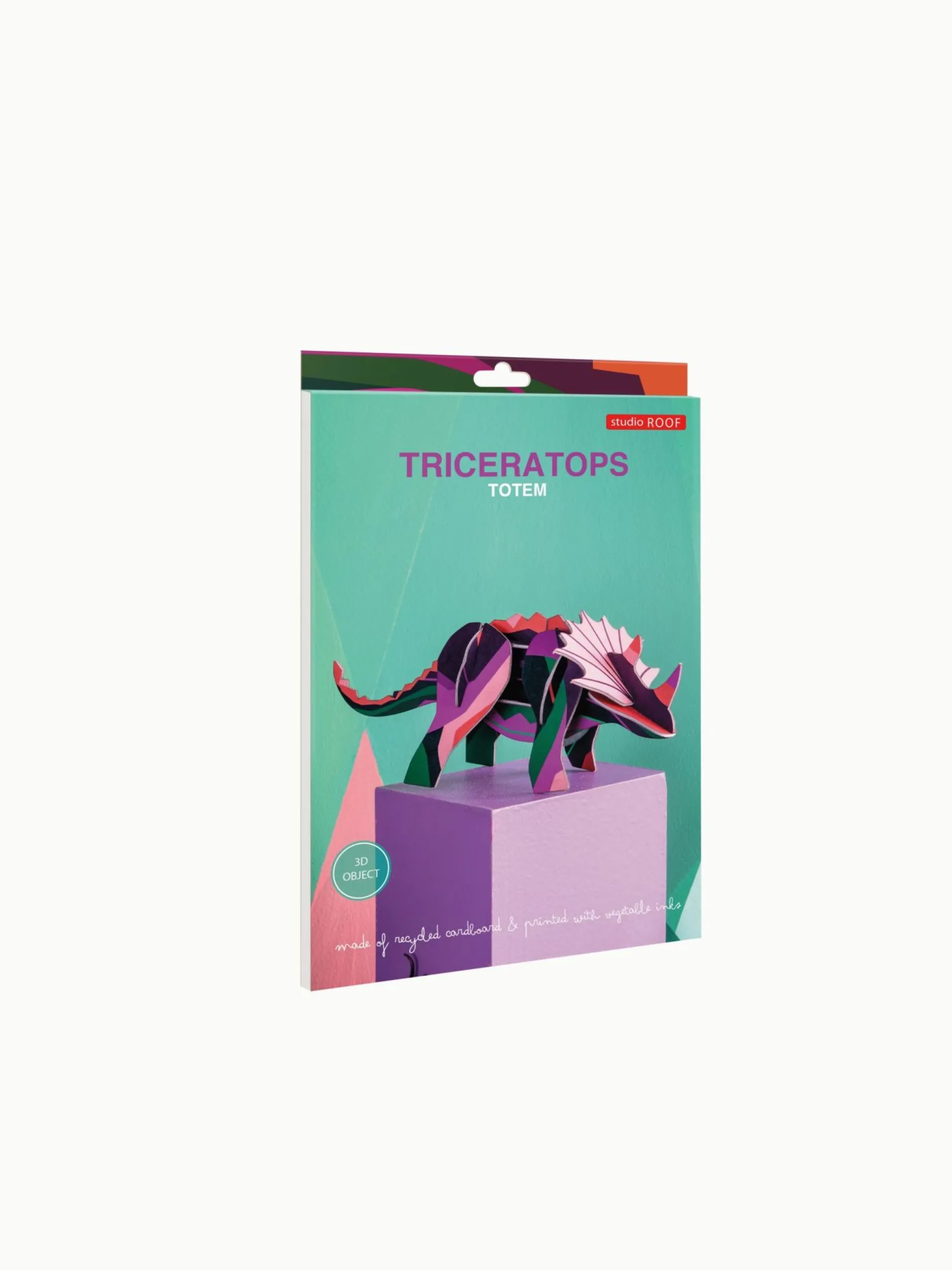 Papierskulptur 'Triceratops'