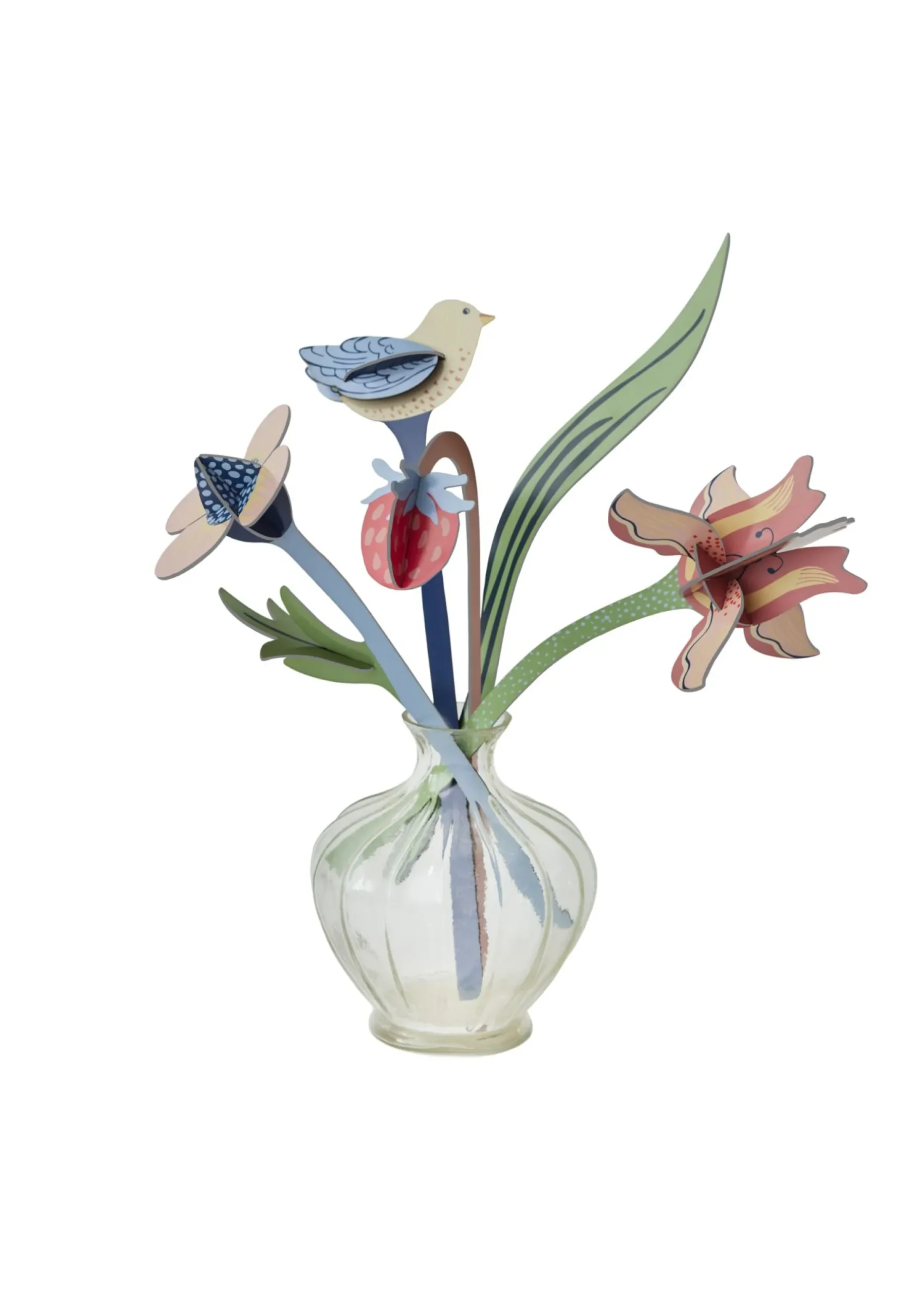 Papierskulptur 'Vogelstrauß'