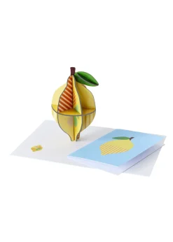 Papierskulptur 'Zitronenregal'