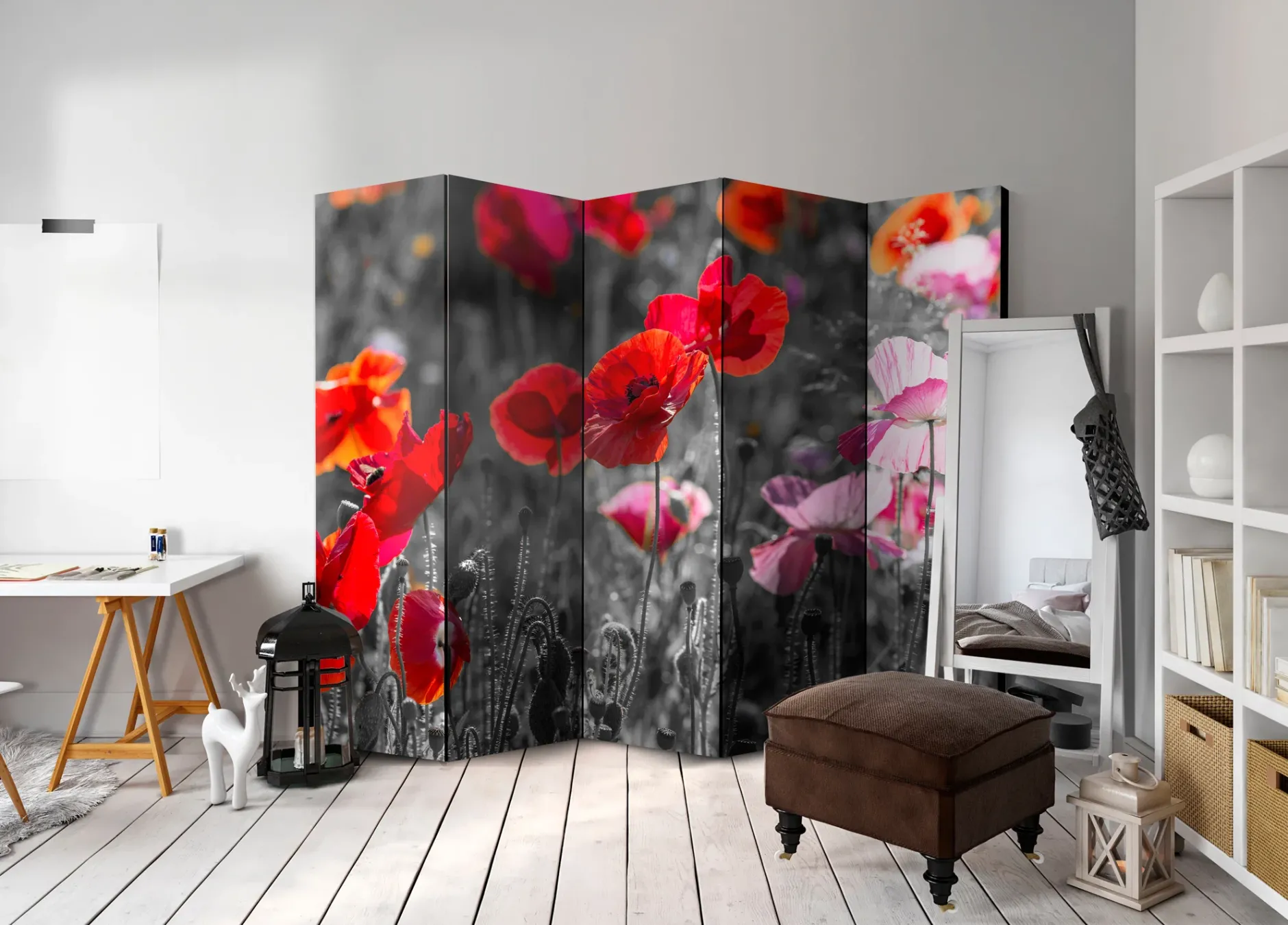 Paravent 'Red Poppies II'