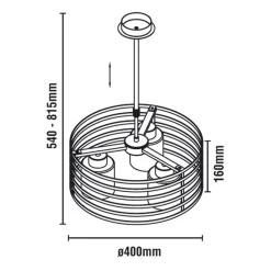Pendelleuchte 'Cell CW'