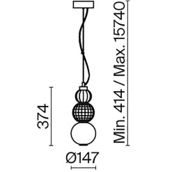 Pendelleuchte 'Collar 4'