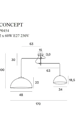 Pendelleuchte 'Concept 2'