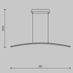 Pendelleuchte 'Curve 3'