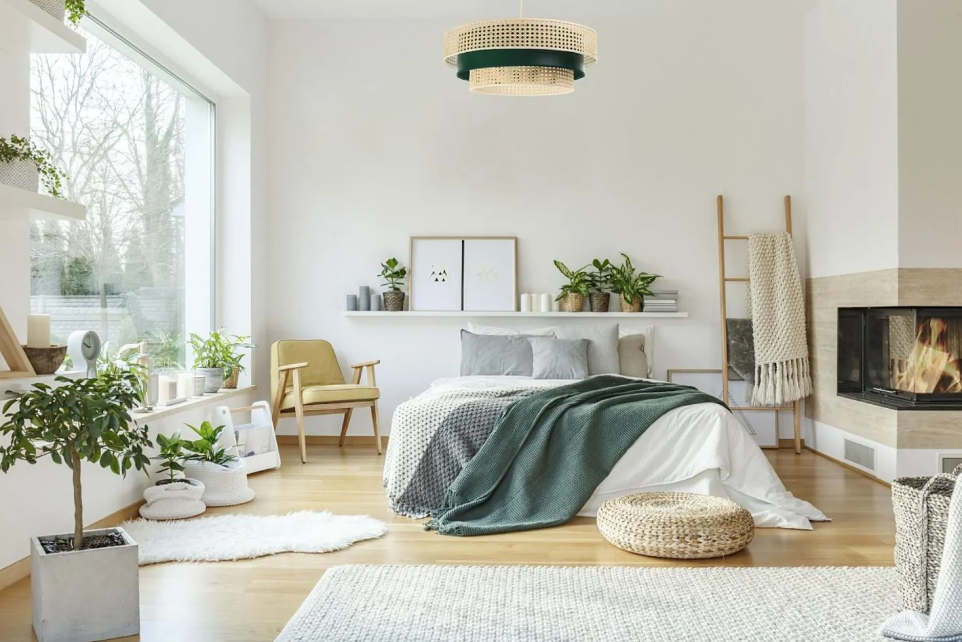 Pendelleuchte 'Rattan Lacey Eminent'