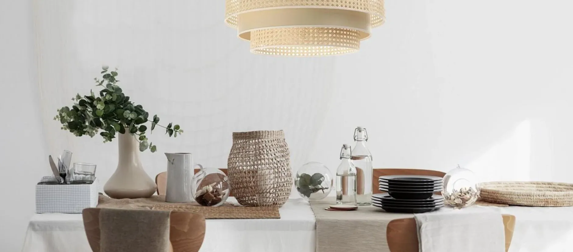 Pendelleuchte 'Rattan Lacey Prominent'