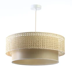Pendelleuchte 'Rattan Lacey Warm 1'