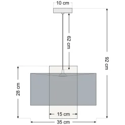 Pendelleuchte 'Twin Lush Calm'