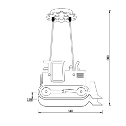 Pendelleuchte 'Yellow Excavator'
