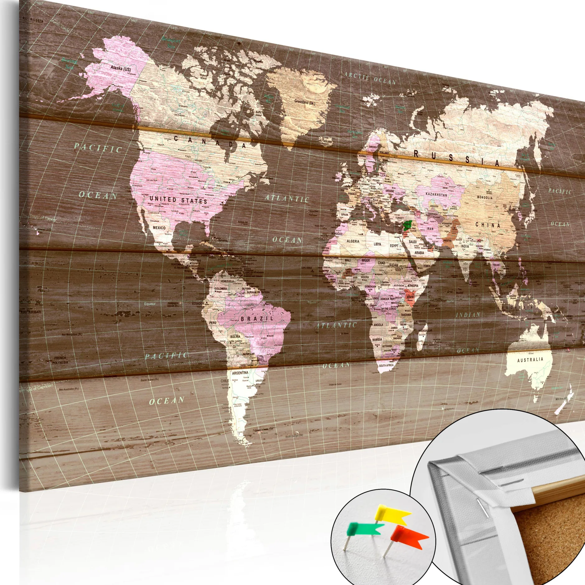 Pinnwand Bild 'Wooden World'
